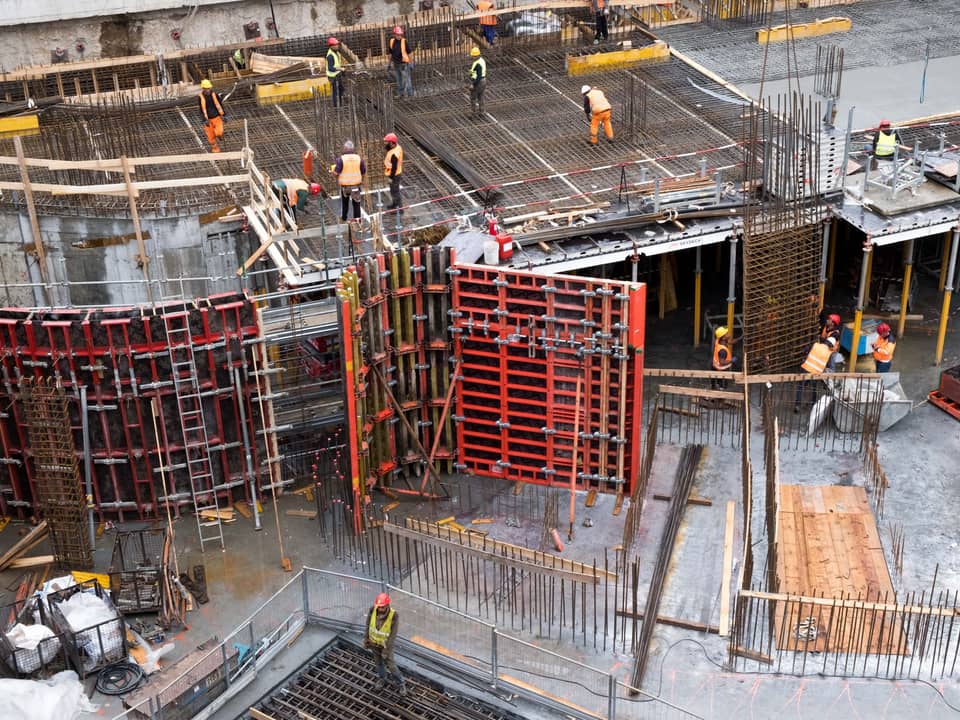 Commercial building under construction